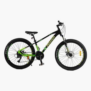 Велосипед Corso &laquo;X-POWER&raquo; 26" PW-79120, рама алюміній 13", дискові гальма, Shimano Altus 24 шв., вилка Zoom чорно-салатовий