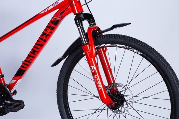 Велосипед AL 27,5" Discovery BASTION DD CS рама-17" красно-черный 2025