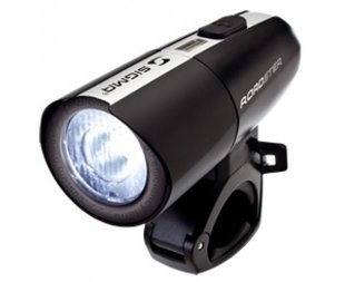 Фара Sigma Roadster (18501), 1Led, 2 * AA (1.2-1.5V), 15Lux, чорна