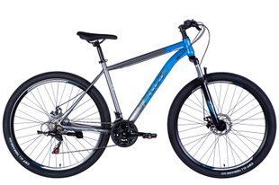 Велосипед 29" SPACE MARS DD FR , рама-20" сталь, сине-серебристый