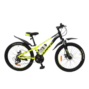 Велосипед 24" Cross Hummer, рама 11" подростковый, неоново желтый