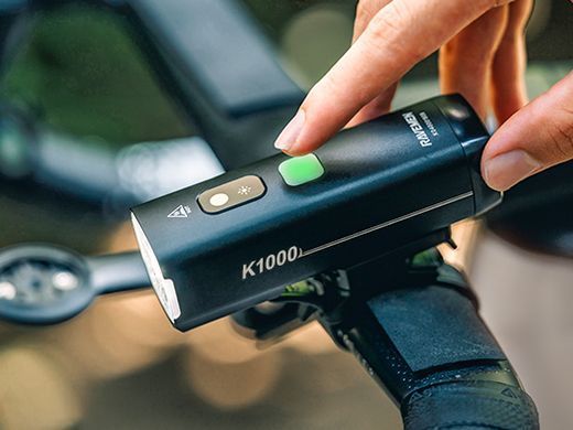Велосипедна фара Ravemen K1400 (1400 lm, 4000 mAh) з датчиком освітленості