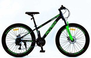 Велосипед Corso 26" &laquo;ROTEX&raquo; RX-26694 рама сталева 13", 21 швидкість LTWOO, чорний з зеленим
