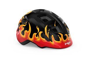 Шлем детский MET HOORAY CE BLACK FLAMES