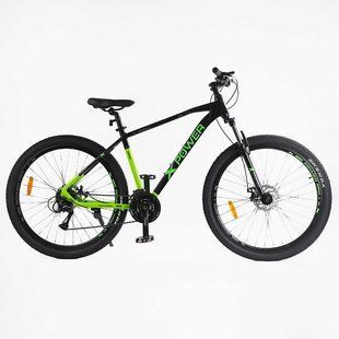 Велосипед Corso &laquo;X-POWER&raquo; 29" PW-65113, рама алюміній 19", дискові гальма, Shimano Altus 24 шв., вилка Zoom чорно-салатовий