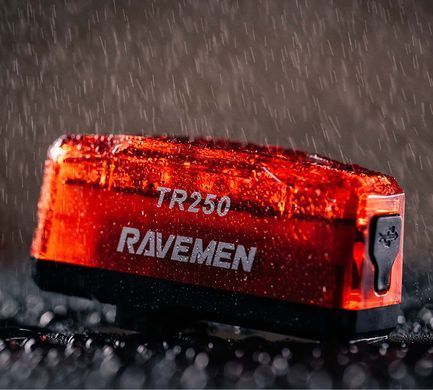 Задний свет Ravemen TR250 (250 lm, 800 mAh) с датчиком движения