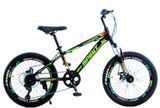 Велосипед Corso &laquo;SPIRIT&raquo; 20" ST-53088 рама сталева 11", дискові гальма, Shimano Revoshift на 7 шв. , чорно-зелений