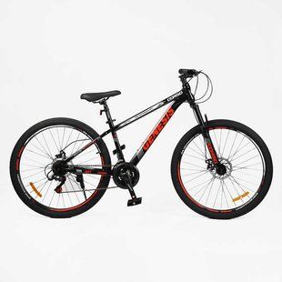 Велосипед Corso 27.5" "Genesis" GS-27800 рама стальная 15", 21 скорость SunRun, черный с красным