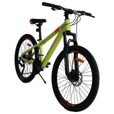 Велосипед SPARK FLEX 24", алюмінієва рама - 12" неоново жовтий