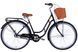 Велосипед 28" планетарка Dorozhnik RETRO PH, рама-19" сталь, з крилами, підніжкою, дзвоником та кошиком, чорний 2025 - 1