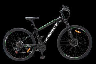 Велосипед CrossBike Energy 27.5" 15" Черный-Зеленый