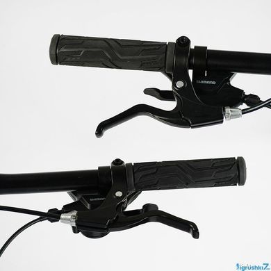 Велосипед Corso Antares 29", алюміній, рама 19", обладнання Shimano Altus, вилка Suntour, 24 швидкості, чорний з синім (AR-29103)