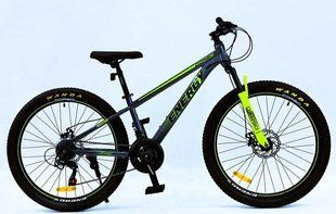 Велосипед Corso 26" &laquo;ENERGY&raquo; EN-26054 рама сталева 13", обладнання Shimano 21 швидкість, графіт з зеленим