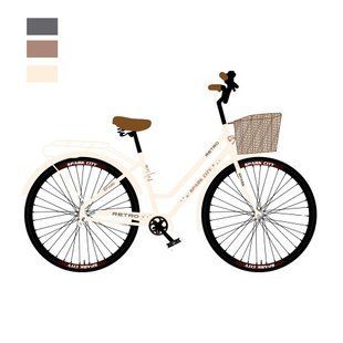Велосипед SPARK CITY RETRO 28", сталева рама 18", білий
