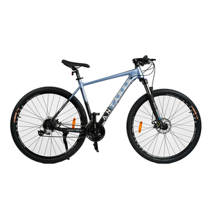 Велосипед Corso Antares, 29", алюміній, рама 19", обладнання Shimano Altus, вилка Suntour, 24 швидкості, сірий з чорним (AR-29507)