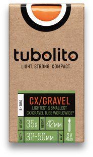 Камера TPU 28" (32/50-584/622) Tubolito S-TUBO-CX/GRAVEL-ALL, SV42 (черн).