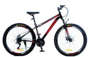 Велосипед Corso 27.5`` &laquo;TORNADO&raquo; TR-27016 рама стальная 13", 21 скорость Shimano, черный с красным