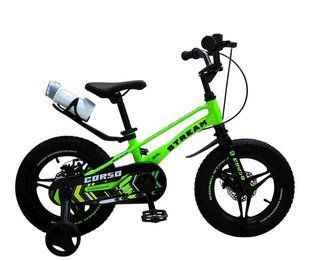 Велосипед 14" Corso Stream, магний SM-14018 салатовый