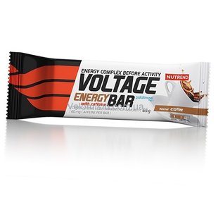 Nutrend Voltage Energy cake With Caffeine, энергетический батончик с кофеином, 65 г.