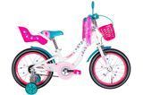 Велосипед 16" Formula FLOWER PREMIUM білий з рожевим та бірюзовим