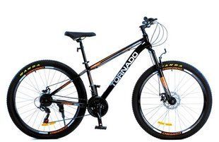 Велосипед Corso 27.5'' &laquo;TORNADO&raquo; TR-27822 рама стальная 13", 21 скорость Shimano, черный с оранжевым