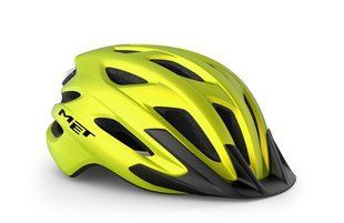 Шлем MET Crossover Mips Lime Yellow Metallic Matt