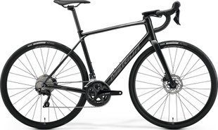 Велосипед шосейний 28" Merida SCULTURA ENDURANCE 400 silk black/dark silver 2023