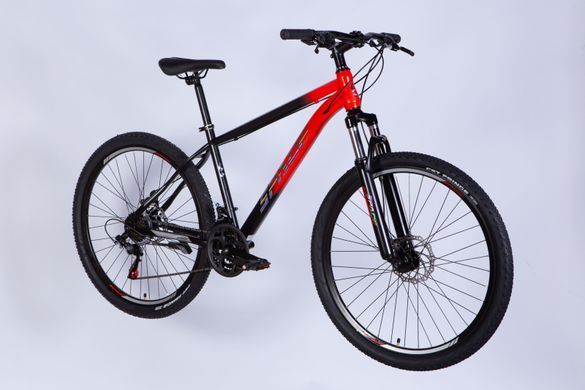 Велосипед SPACE MARS DD FR 27.5", рама-17" сталь, чорно-червоний