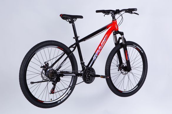 Велосипед SPACE MARS DD FR 27.5", рама-17" сталь, чорно-червоний