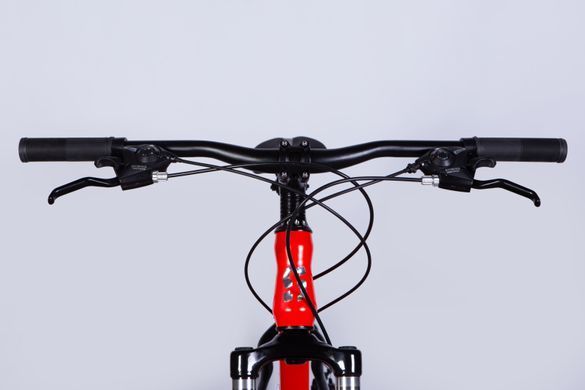 Велосипед SPACE MARS DD FR 27.5", рама-17" сталь, чорно-червоний