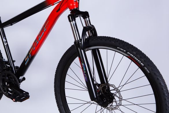 Велосипед SPACE MARS DD FR 27.5", рама-17" сталь, чорно-червоний