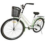 Велосипед SPARK CITY MIRA 28", сталева рама - 18" білий із зеленим