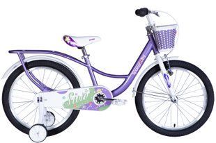 Велосипед детский SPACE KID SUN BH 20"  фиолетовый 2024 с крыльями и корзиною