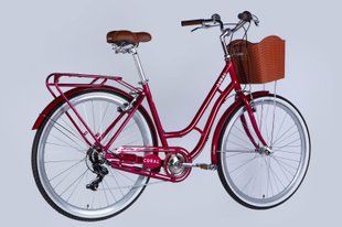Велосипед AL 28" Dorozhnik CORAL Vbr FR рама-19" рубіновий 2025