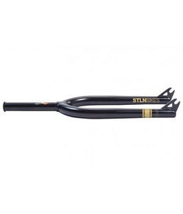 Вилка 24" STOLEN Gold Threadless 11/8", 10mm Axle з заглушкою, Matte ED Black