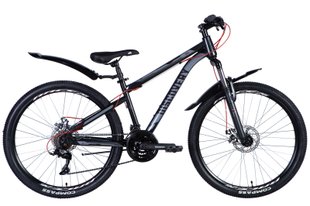 Велосипед ST 26" Discovery TREK AM DD з крилом Pl 2024 (сірий (м))