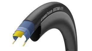 Покрышка 700x25C (25-622) GoodYear VECTOR 4Seasons tubeless complete, folding, black, 120tpi