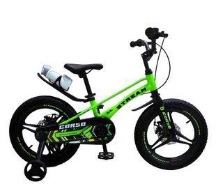 Велосипед 16" Corso Stream, магний SM-16074 салатовый