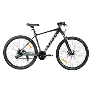 Велосипед Corso Antares 29", алюміній, рама 19", обладнання Shimano 24 швидкості, чорний з сірим (AR-29625)