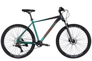 Велосипед AL 29" Formula ZEPHYR 1.0 HDD рама-21" темно-сріблястий із зеленим 2026