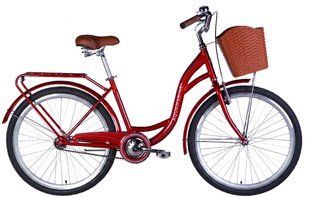 Велосипед ST 26" Dorozhnik AQUAMARINE PH рама-17" бордовий 2026 планетарна втулка 3-х швидкісний 2026