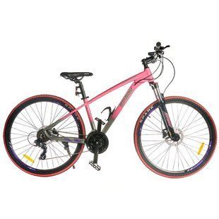 Велосипед SPARK LOT100 27,5", алюмінієва рама 15", рожево-сірий
