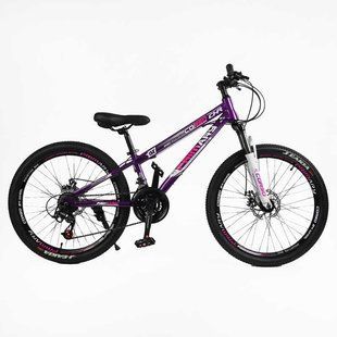 Велосипед Corso PRIMARY 24" сталь 11&rsquo;&rsquo;, оборудование SUNRUN 21 скорость PRM-24407