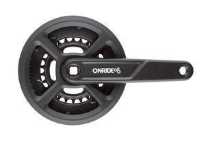 Комплект шатунов ONRIDE Duet 1110P, под квадрат, 170 мм, 40-26T, на 11/10/9 шв., черный