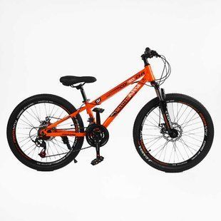 Велосипед Corso PRIMARY 24" сталь 11&rsquo;&rsquo;, оборудование SUNRUN 21 скорость PRM-24800
