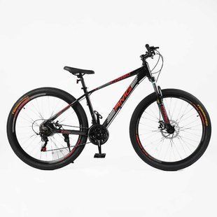 Велосипед Corso &laquo;AMG&raquo; 29" MG-29647 рама алюміній 19" , 21 швидкість Shimano, чорний з червоним