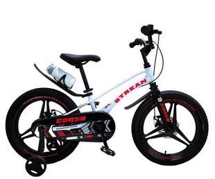 Велосипед 18" Corso Stream, магний SM-18419 белый