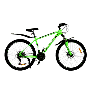 Велосипед 26" Cross Kron, рама 17" черно-зеленый