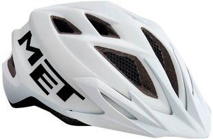 Шолом підлітковий MET CrackerJack (52-57 cm) з мигалкою White matt