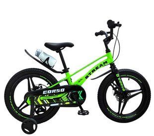 Велосипед 18" Corso Stream, магний SM-18693 салатовый
